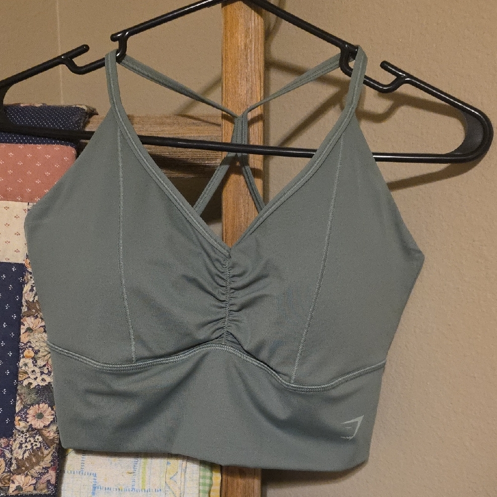 Gymshark Strappy Sports Bra - Green